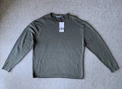 Zara Roll Neck Sweater Grey Size Large - Image 1 of 4