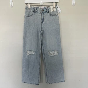 abercrombie kids High Rise Ultra Wide Leg Jeans Size 11/12 - Picture 1 of 7