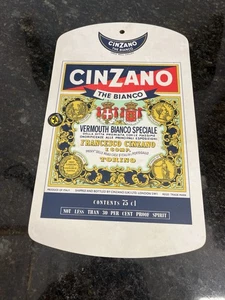🍸 Tabla de cortar de madera Cinzano “The Bianco” intage - Diseño de vermut italiano - Imagen 1 de 5