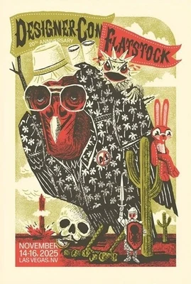 Flatstock Tour Poster – Las Vegas NV, Nov 14–16 2025 Event Art Print, Unframed - Image 1 of 4