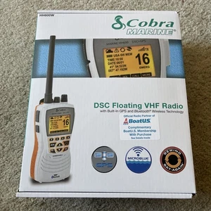 Cobra MR HH600W Floating Waterproof Handheld VHF Radio GPS Bluetooth DSC Rewind - Afbeelding 1 van 24