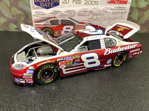 ACTION DALE EARNHARDT JR #8 BUDWEISER DAYTONA/BORN ON DATE 2005 MONTE CARLO 1:18 - Picture 1 of 22