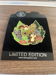Spilla Jumbo Disney Shopping Chip An Dale Primavera Stagione LE 500 Fiori ORO - Foto 1 di 8
