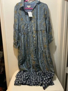 New Guadalupe Designs Meryl Dress Women paisley size L - Picture 1 of 8