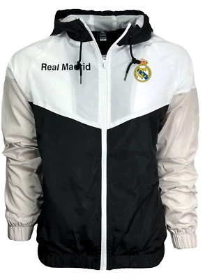 Official Real Madrid FC Hooded Rain Jacket - Icon Sports Fan Gear