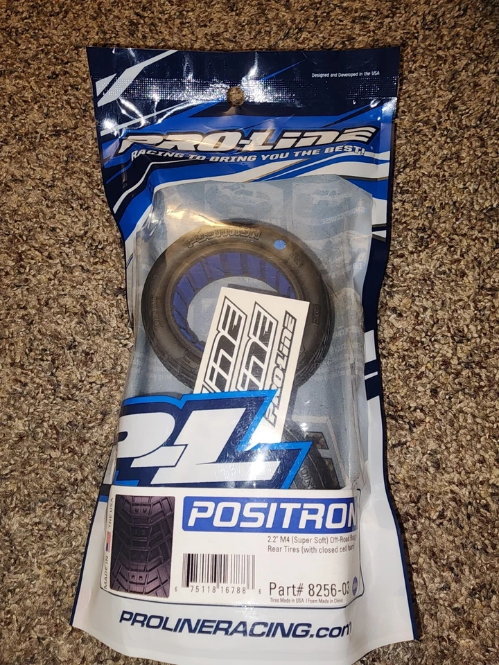 Pro-Line Positron 2.2" M4 (Super Soft)  Off-Road Buggy Rear Tires # 8256-03 - Image 1 of 1