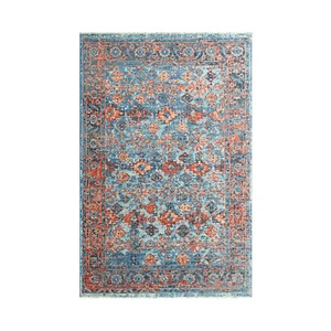 2'5''x 6'5'' Blue Hand Knotted Traditional Oushak Arts & Crafts Wool Area Rug - Picture 1 of 8