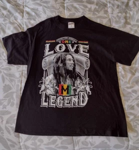 NEU Bob Marley One Love schwarzes Kurzarm T-Shirt Gr. XL - Bild 1 von 5