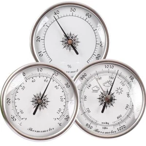 3 in 1 Wall Mounted Barometer Thermometer Hygrometer Weather Station Hangin Q1O5 - Picture 1 of 26
