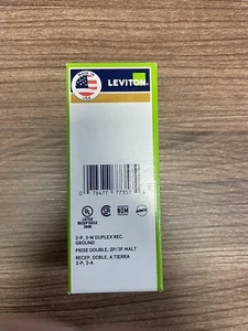 Leviton 5028-I 15A 250V NEMA 6-15R Duplex Receptacle ivory - Picture 1 of 5