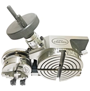 Rundtisch horizontal und vertikal mit 3 Backen 65 mm Spannfutter Backplate USA - Bild 1 von 18