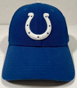 Indianapolis Colts NFL New Era 9Forty Strapback Hat Cap Blue OS Adjustable EUC - Picture 1 of 6