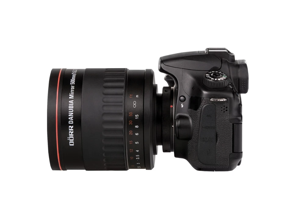 Dörr Danubia espejo teleobjetivo 500mm 6 3 T2 Sony Alpha 6000 6300 6400 6500