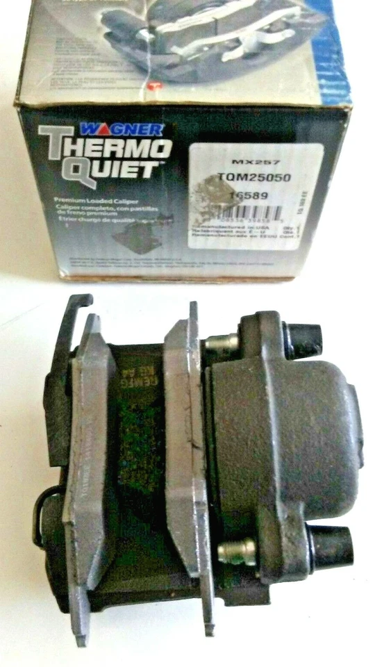 Pinza de freno de disco-ThermoQuiet cargada con pastillas de freno delanteras izquierda TQM25050  Foto 1 de 4