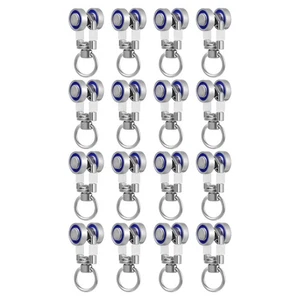 16pcs Curtain Track Rollers - Ceiling Curtain Track Hooks Flexible Bendable - Picture 1 of 12
