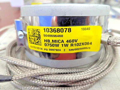 4" D x 2.5" H 2-Piece Mica Band Heater 460V 1500W NEW NO BOX [C2S1] - Image 1 of 4