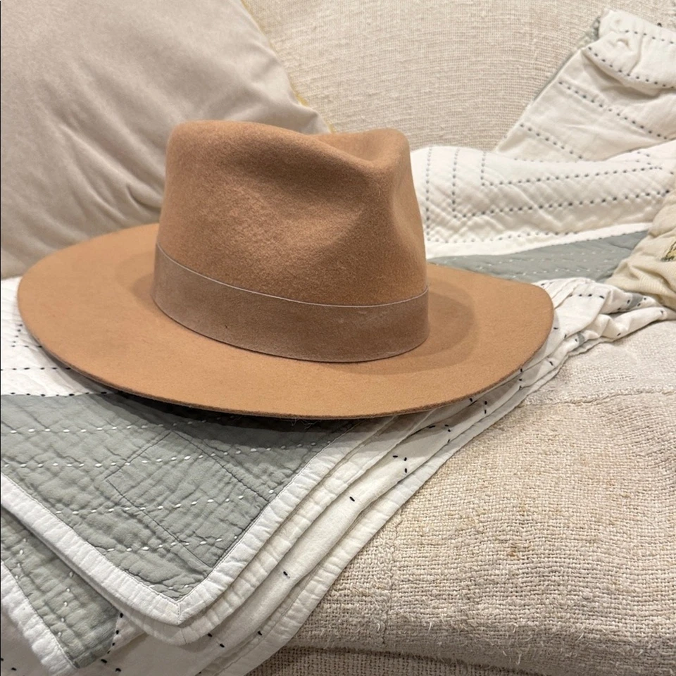 复制 - GIGI PIP Tan Fedora 帽子 尺寸 59 — 第 1/4 张图片