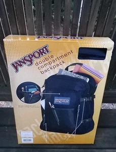 New Vintage Jansport Double Compartment Backpack Made In Mexico - Picture 1 of 5