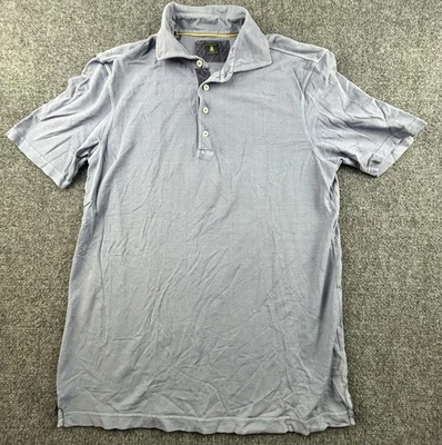 Camisa Polo Robert Talbott Para Hombre Azul Claro Gris 100% Algodón Talla L Foto 1 de 4
