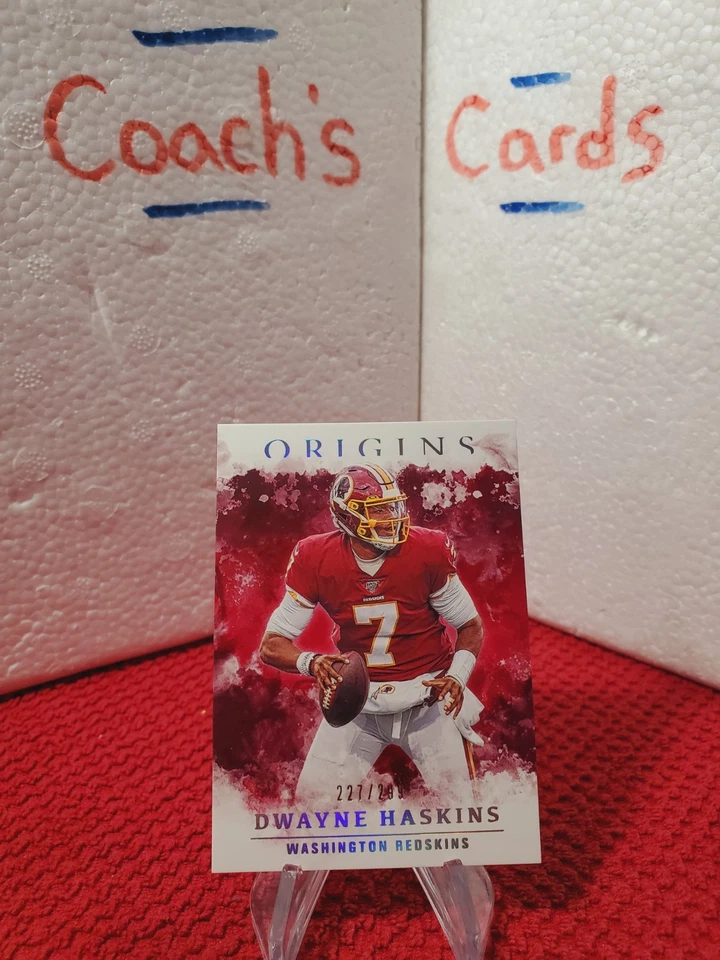 2020 Origins NFL #/299 Dwayne Haskins Washington Redskins THICK - Image 1 of 4
