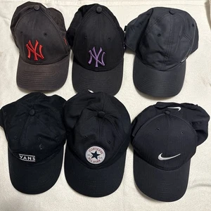 Job Lot Bundle Of 6x Baseball Cap Hats. One Size Fits Most - Picture 1 of 14