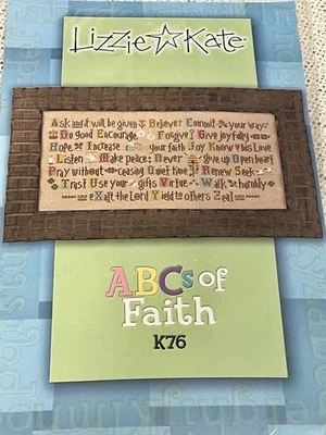 Kit de punto de cruz Lizzie & Kate ABCs of Faith K76 patrón e hilo Foto 1 de 3
