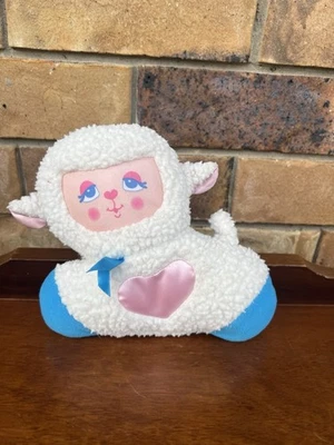 Vintage Fisher Price Cuddle Light Lamb Sheep Plush 1997 Toy **Tested Works** - image 1 of 4