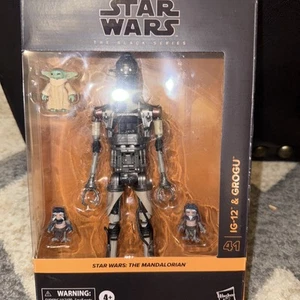 Star Wars: The Mandalorian IG-12 and Grogu Black Series Action Figure Set - Picture 1 of 4