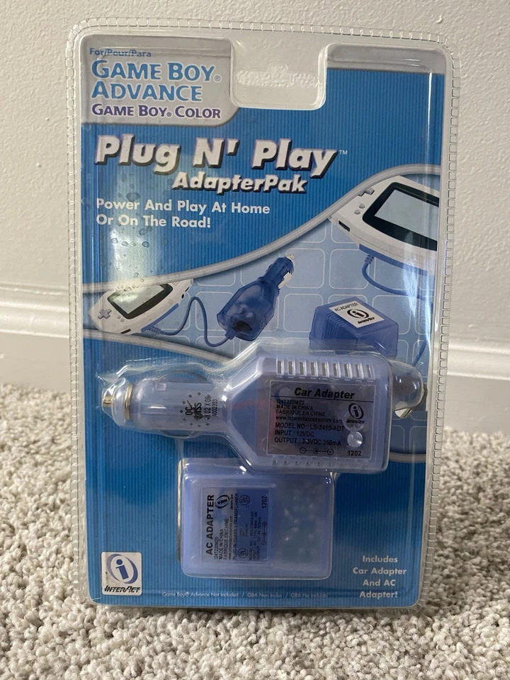 InterAct Plug N' Play Adapter For Game Boy Advanced Color 2001 Home and Auto use - Image 1 of 4