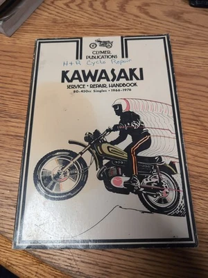 MANUAL DE REPARACIÓN DE SERVICIO KAWASAKI CLYMER 1966-1976 MOTO DE COLECCIÓN 80-450cc Foto 1 de 4