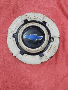 1969-1972 Chevy Hubcap Dog Dish 1/2 Ton Truck White, Black, Blue Original GM - Picture 1 of 2