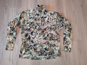Sitka Gear Ascent Shirt Men’s Size XXL Optifade Subalpine Half Zip Lightweight - Picture 1 of 8