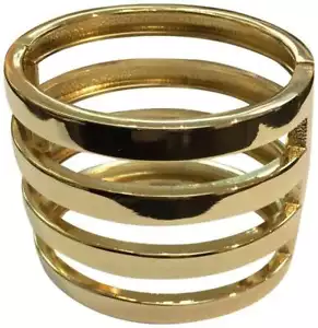KENNETH JAY LANE - BRACCIALE ORO 4 FILE - Foto 1 di 1