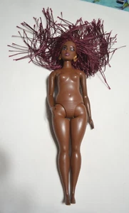 BARBIE NUDE # 186 RED HEADED CURVY AFRICAN AMERICAN GIRL DOLL - Picture 1 of 2