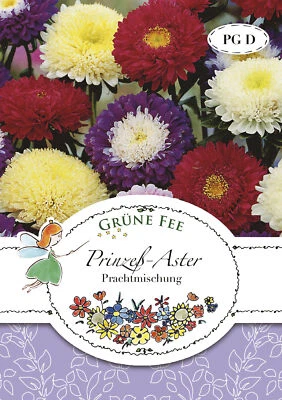 Prinzeß-Aster magnífica mezcla semillas de hada verde - Imagen 1 de 2