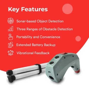 SMART CANE Blind Smart Stick Assistive Mobility Aid for Visual Impaired Gift Con - Picture 1 of 9