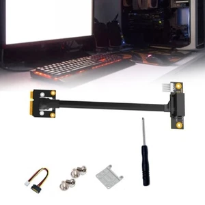 Miniature PCIe to PCIe 1X 4X 8X 16X Wireless Networking Card Sound Card Cable - Afbeelding 1 van 22