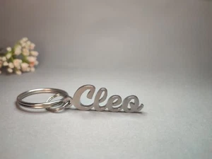 Cleo Personalized Stainless Steel Gift Car Keychain - Picture 1 of 5