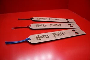 Wooden Bookmarks Harry Potter Design Glasses Scar - Imagen 1 de 8