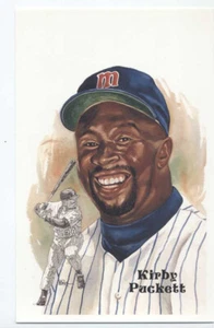Cartolina KIRBY PUCKETT non firmata Perez Steele - set rottura - Foto 1 di 1