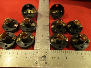 E10 Screw Lamp Holder cleat socket fits c6 series christmas lights lot of 10 - Picture 1 of 6