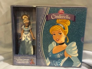Disney Princess Cinderella Set Includes 5 Deluxe Storybooks and One Doll NIB - Picture 1 of 3