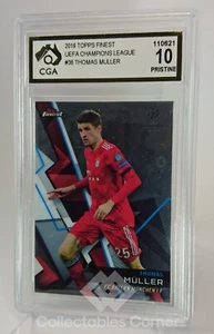 2019 Topps Finest Thomas Muller Card Graded 10 - Bild 1 von 2