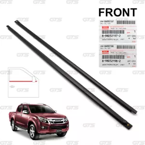 For Isuzu Holden D-Max 4Dr TFR 2012 18 Front L+R Outer Weatherstrip Door Belt - Picture 1 of 10
