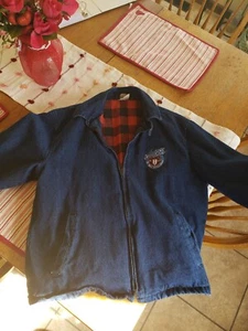 Vintage Ames Garden and Tools Buffalo karierte Herren Jeansjacke Large - Bild 1 von 9