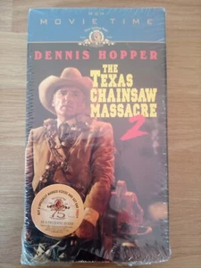 THE TEXAS CHAINSAW MASSACRE Part 2 (1986)MGM VHS USA Tape NTSC - Dennis Hopper - Picture 1 of 5