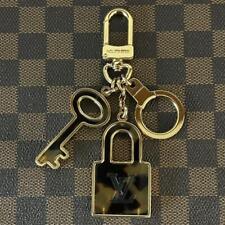 Louis Vuitton Portocre Confidence Keychain Bag Charm Gold Brown Ladies Women's