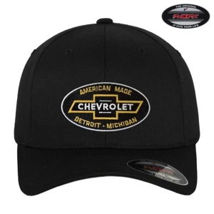 Offiziell Lizenziert Chevrolet American Hergestellt flexfit Baseball Kappe - Picture 1 of 5