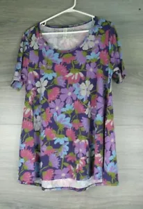 Lularoe Perfect Talla T Pequeña Multicolor Patrón Floral - Imagen 1 de 6