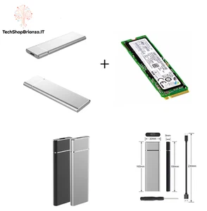 256GB External Mobile Hard Drive Solid State NVME USB Type-C Hard Drive - Picture 1 of 4